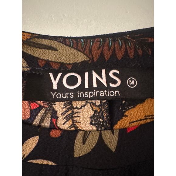 YOINS Floral Flared Long Sleeve Dress - Picture 5 of 7